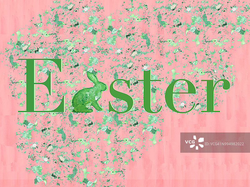复活节兔子排版图片素材