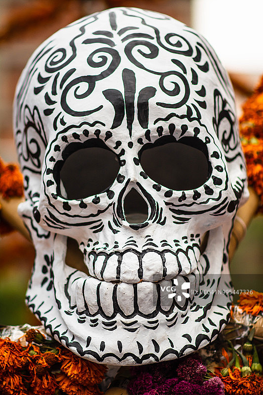 庆祝墨西哥亡灵节图片素材