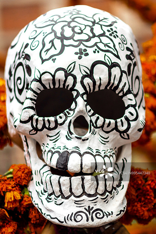 庆祝墨西哥亡灵节图片素材