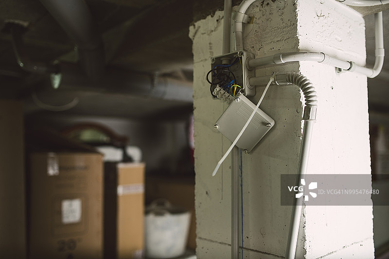 电气设备安装细节图片素材