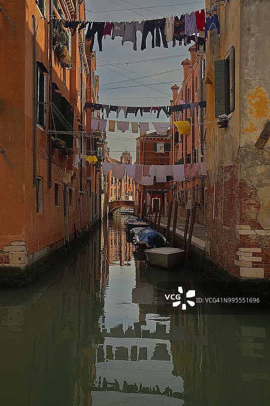 威尼斯贫民窟：意大利威尼托卡纳雷吉欧区图片素材