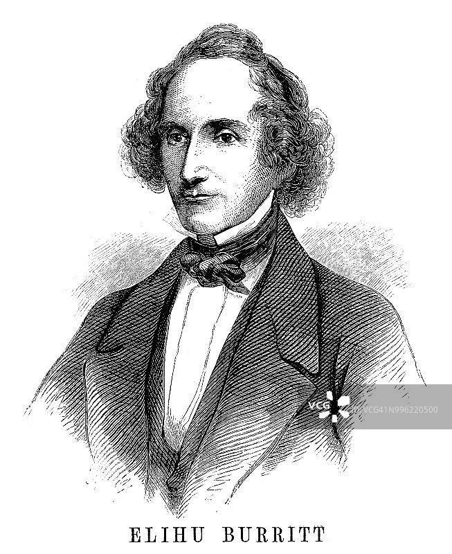 伊莱休·伯里特图片素材