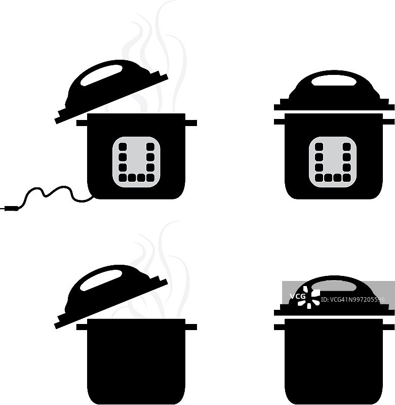 电压力锅四件套图片素材