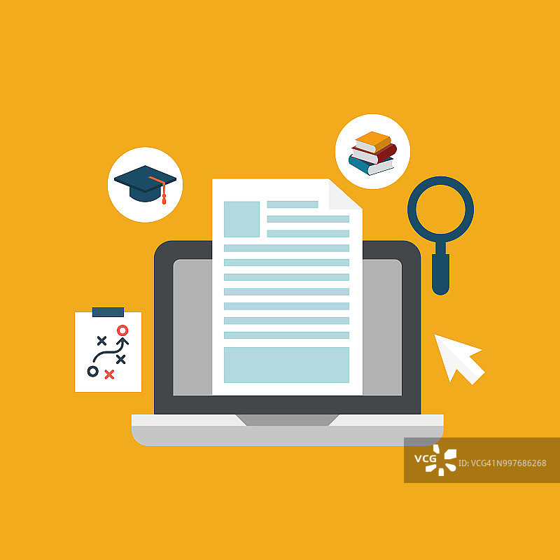 在线学习图标图片素材