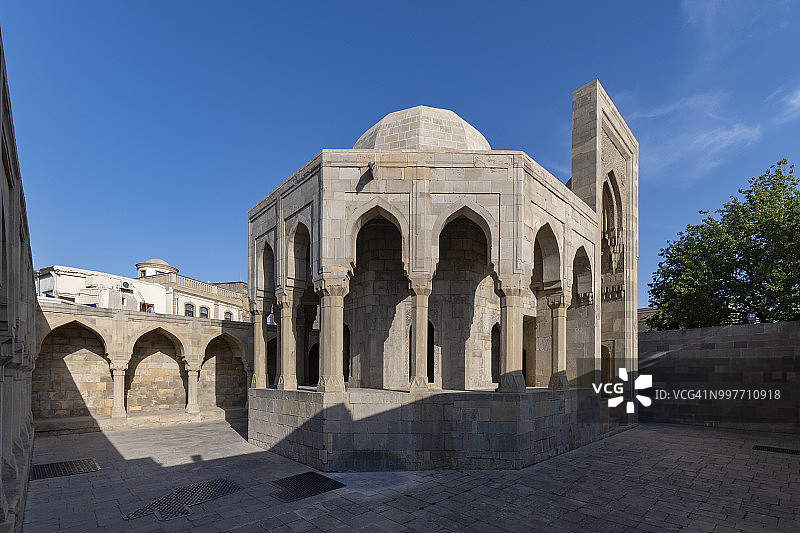 希尔万沙宫殿的迪万哈纳入口，巴库，阿塞拜疆图片素材