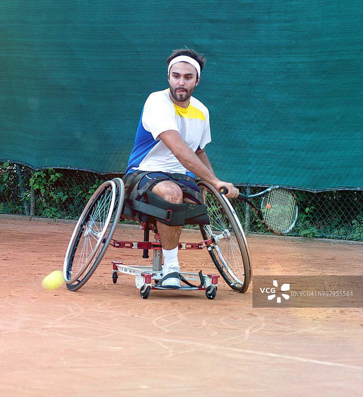 残疾网球运动员图片素材