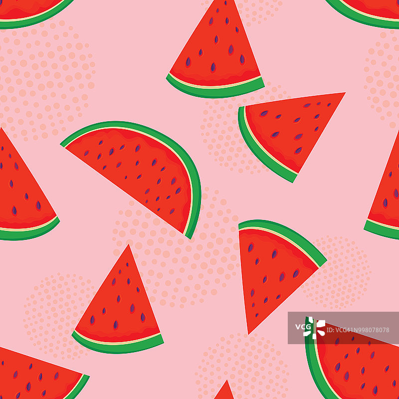 西瓜无缝图案图片素材