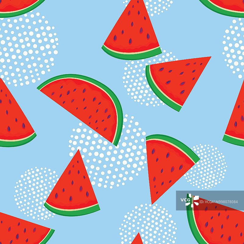 西瓜无缝图案图片素材