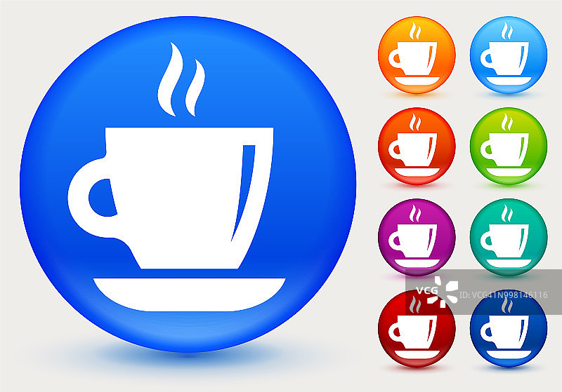热咖啡杯图标图片素材