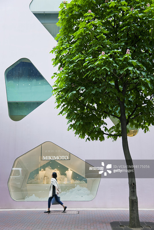 日本东京银座御木本二号大楼外观图片素材