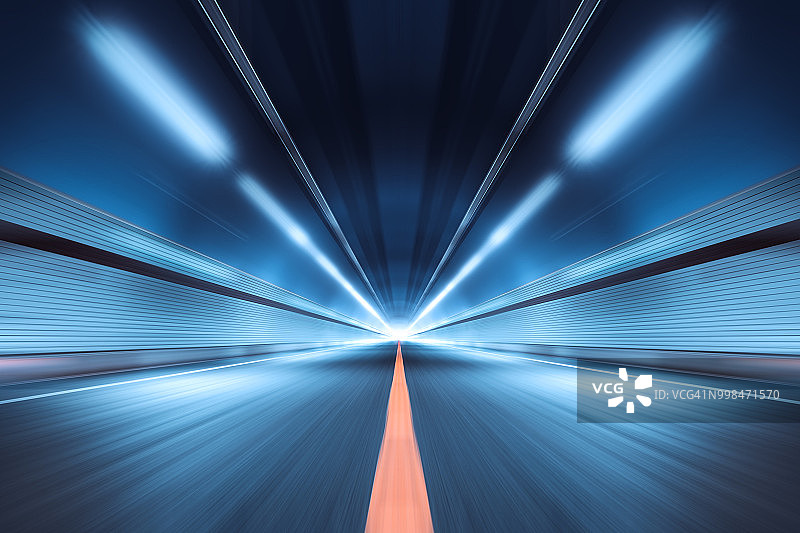 现代公路隧道地下通道图片素材