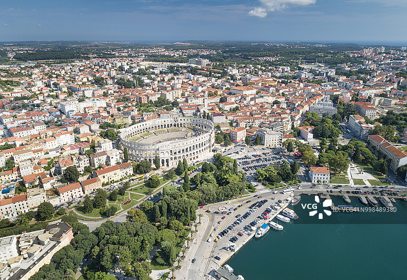 克罗地亚普拉竞技场圆形剧场图片素材