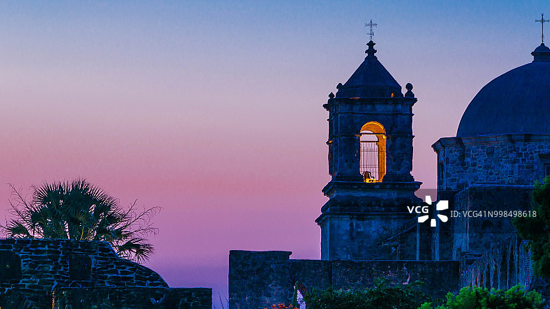 德克萨斯州圣安东尼奥的圣何塞教堂图片素材