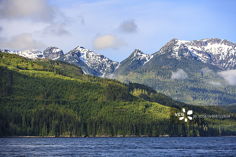 加拿大温哥华岛坎贝尔河风光图片素材