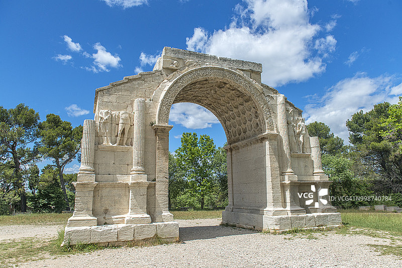 格拉农凯旋门，法国普罗旺斯圣雷米图片素材