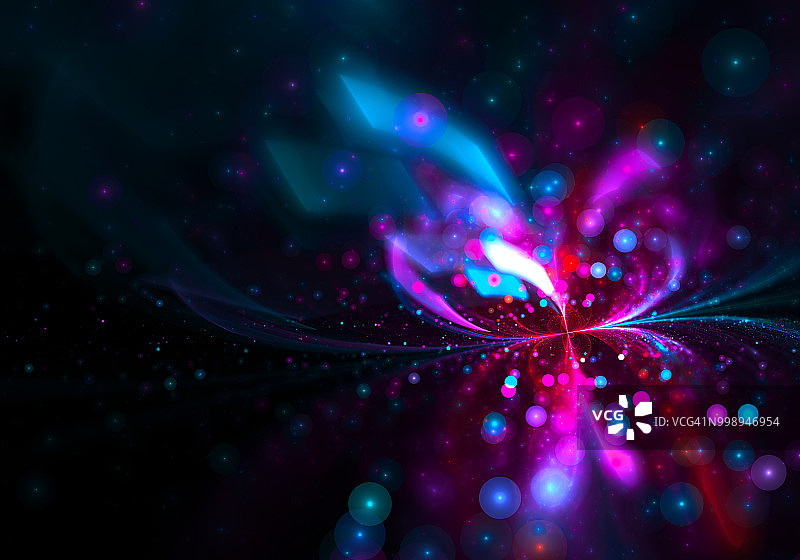 粉蓝蝴蝶形散景抽象背景图片素材