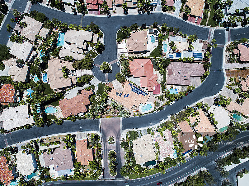 美国度假区鸟瞰图图片素材