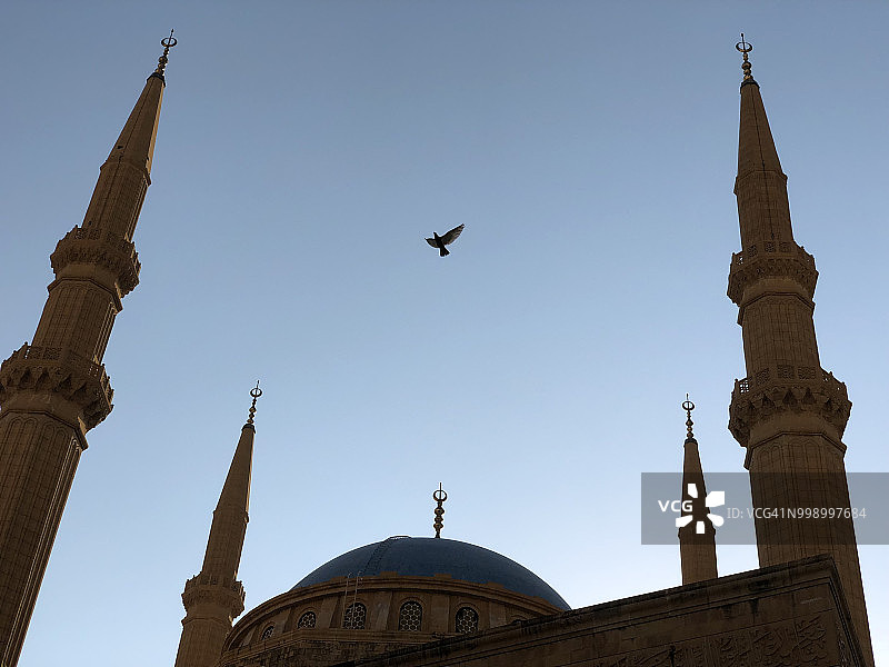 贝鲁特蓝色清真寺图片素材