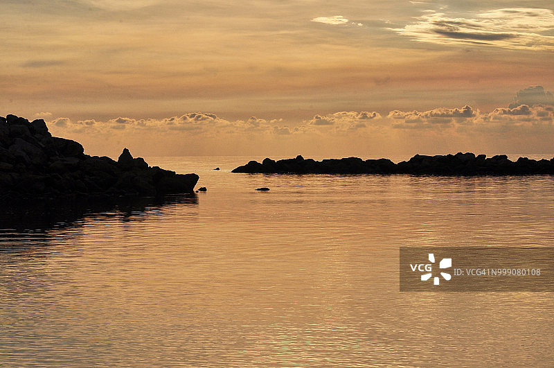 海上日落图片素材