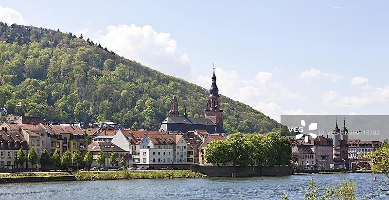 德国巴登-符腾堡州海德堡圣灵教堂景观图片素材