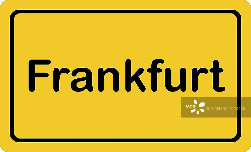 法兰克福地名标志图片素材