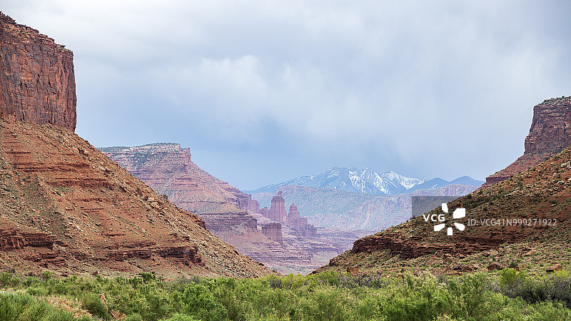 莫阿布附近的科罗拉多河谷景观图片素材