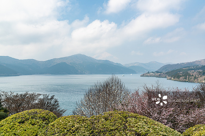 春季的富士山，箱根，日本图片素材