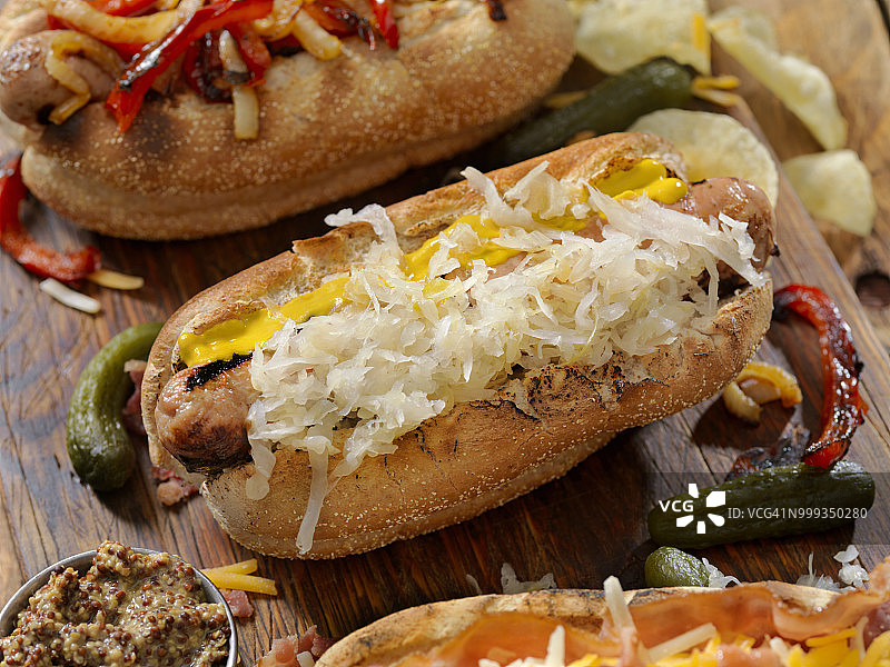 美食德国香肠热狗图片素材