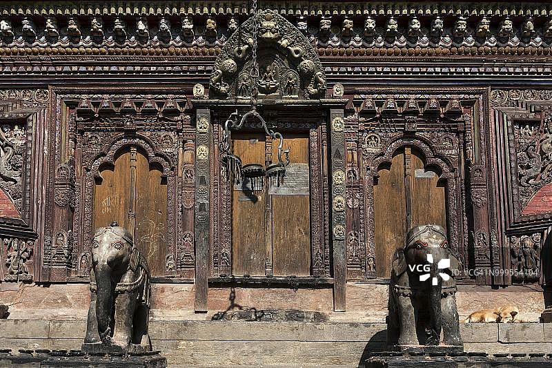 尼泊尔昌古·纳拉扬印度教寺庙图片素材