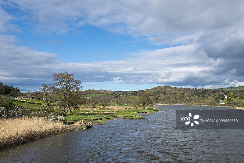 北威尔士康威河风光图片素材
