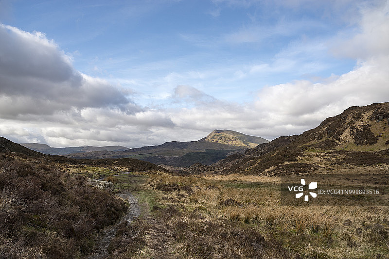 斯诺多尼亚国家公园的希阿博德山，北威尔士图片素材