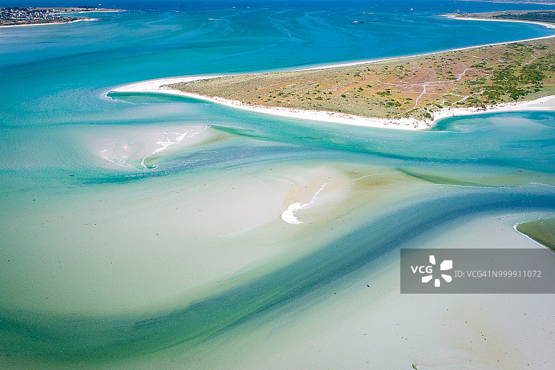 从天空看法国：布列塔尼和北部菲尼斯泰尔图片素材