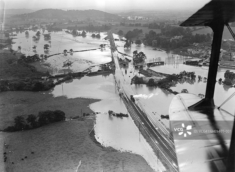 德文郡洪水图片素材