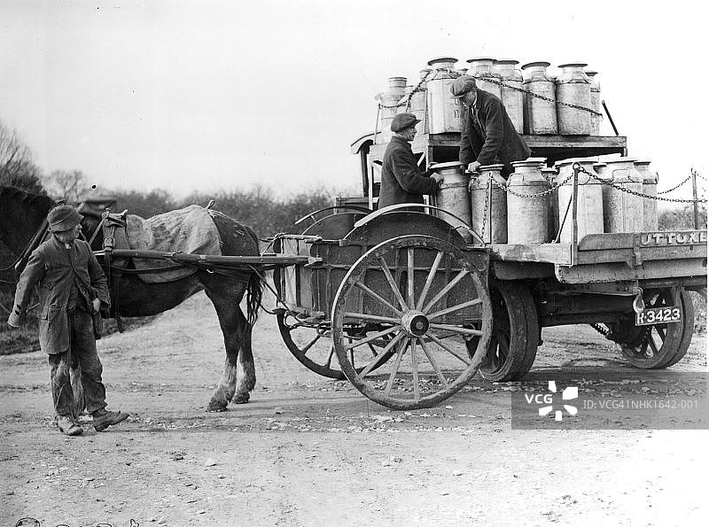 牛奶车图片素材