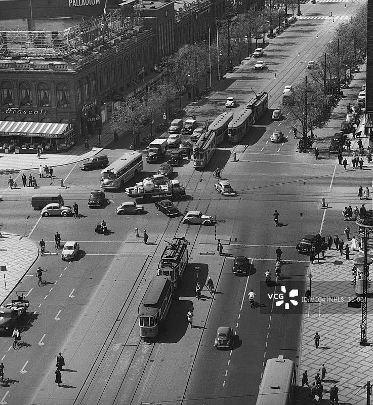 十字路口交通图片素材