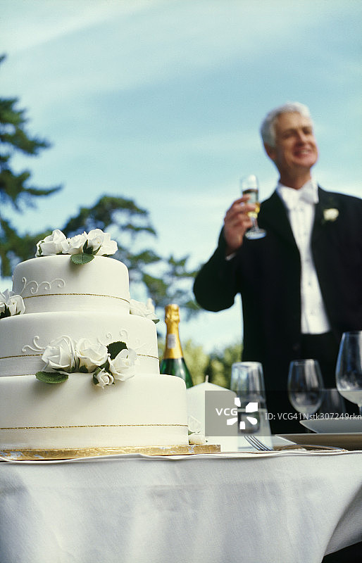 婚礼蛋糕特写图片素材