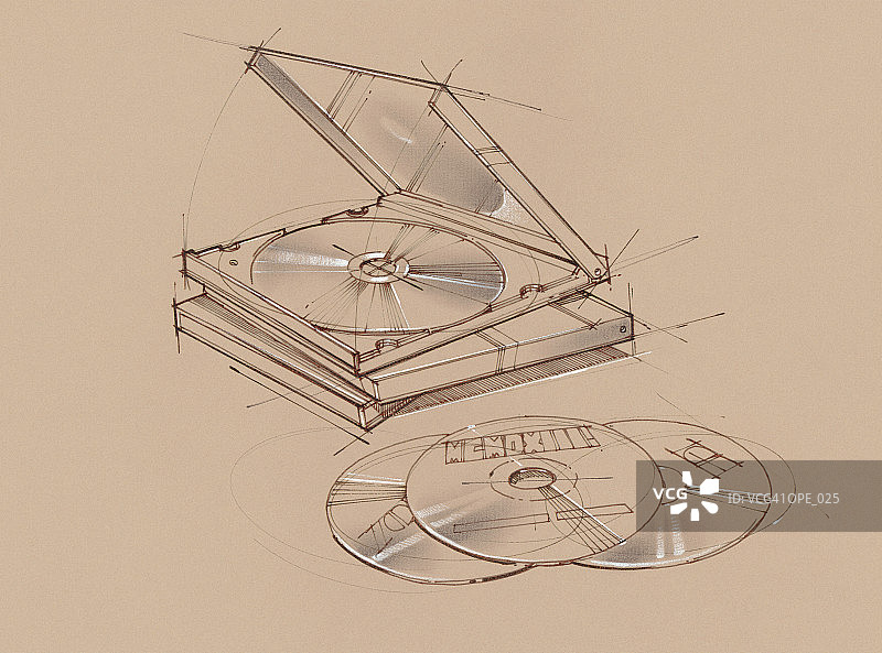CD-ROM光盘和光盘盒图片素材