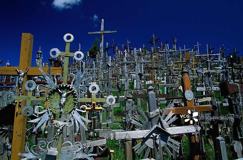 立陶宛的十字架山图片素材