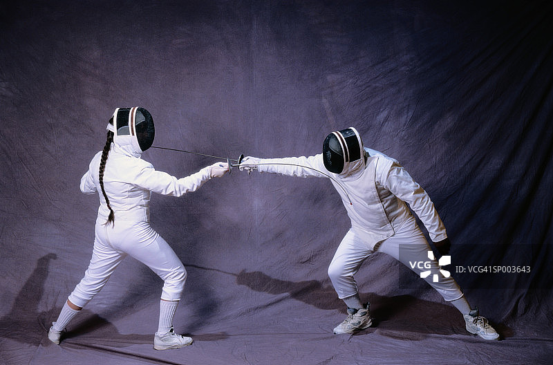 击剑动作图片素材