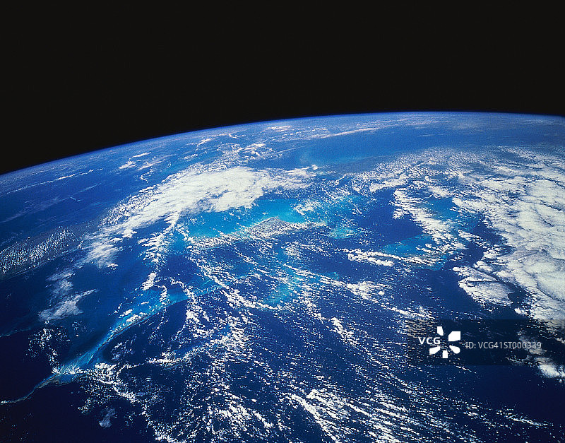 从太空看地球图片素材