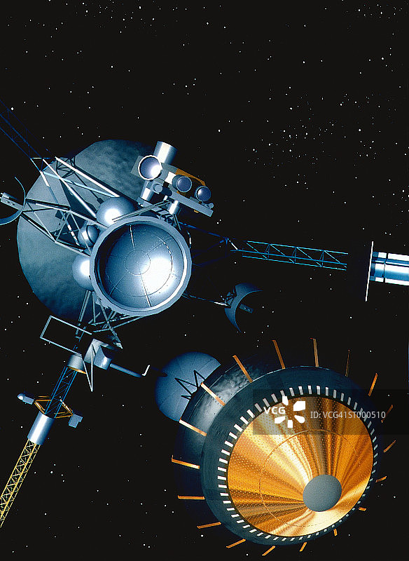 太空中的伽利略探测器图片素材