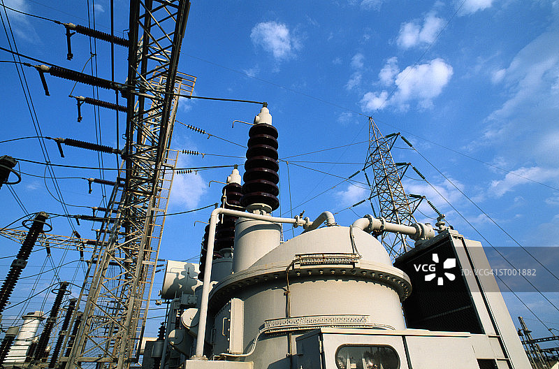 变电站中的变压器图片素材