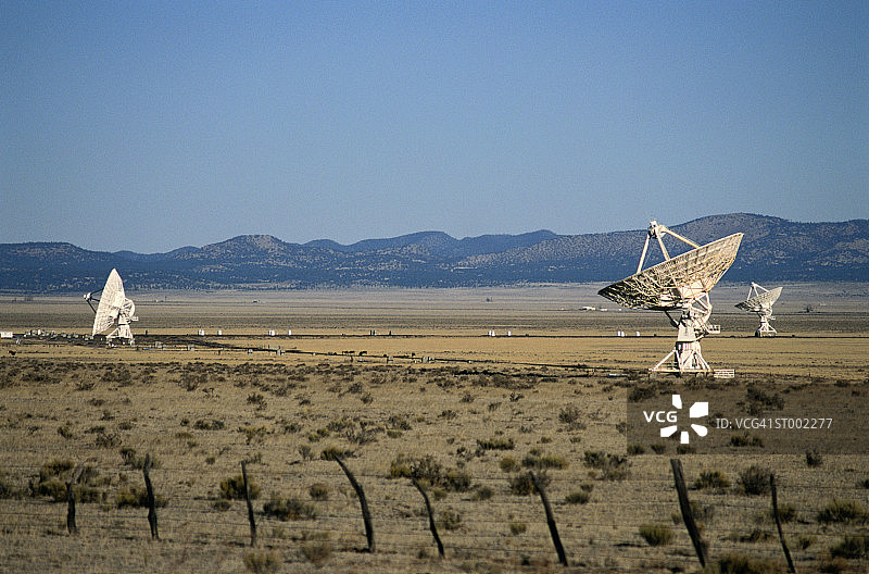新墨西哥州的射电望远镜图片素材