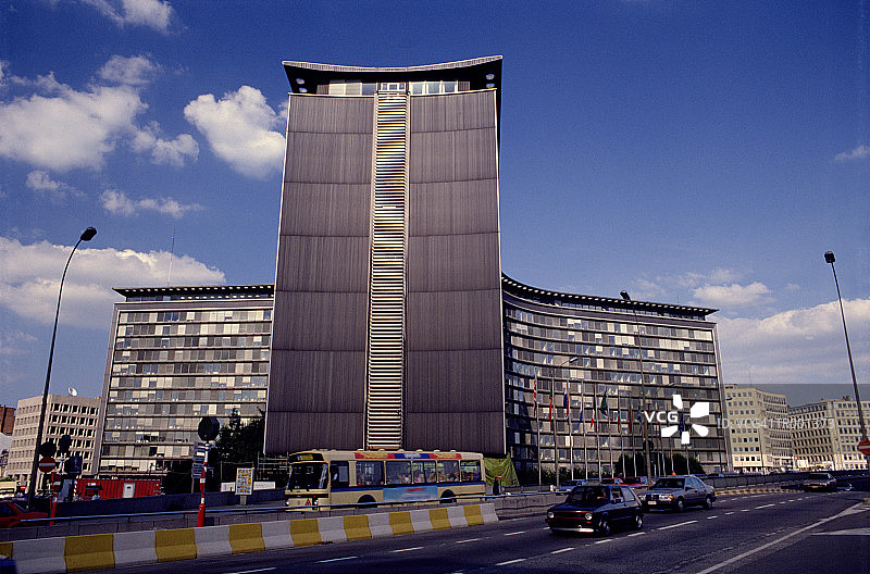 布鲁塞尔的欧洲经济共同体大楼图片素材