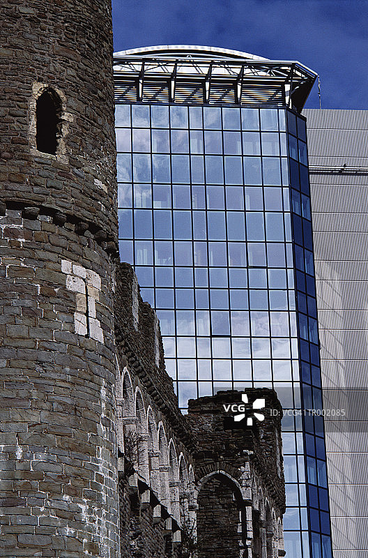 威尔士斯旺西城堡图片素材