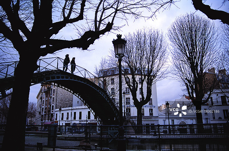 法国巴黎圣马丁运河图片素材