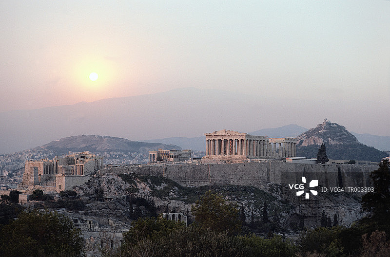 雅典卫城，希腊图片素材