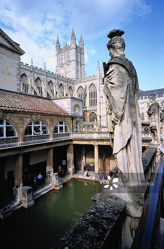 俯瞰巴斯的雕像图片素材