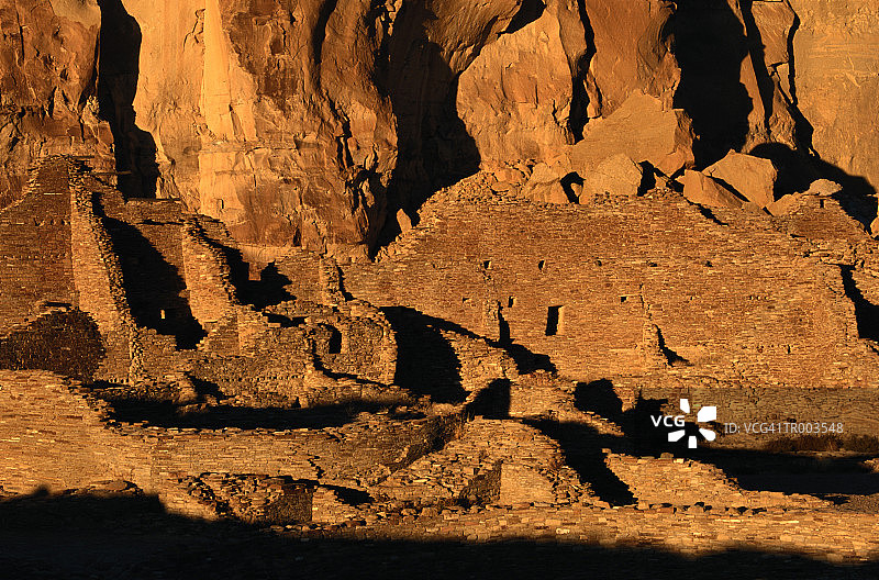 新墨西哥州查科峡谷遗址图片素材