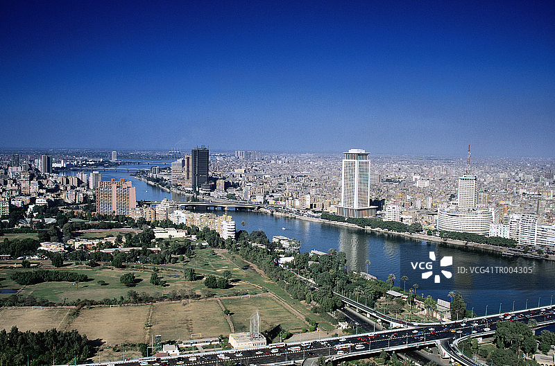 开罗与尼罗河图片素材